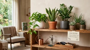 Low-maintenance and drought-tolerant houseplants in an easy-care plant collection